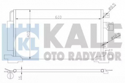 KALE OTO RADYATOR 381700 -  Конденсатор, кондиционер